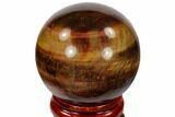 Polished Red Tiger's Eye Sphere - South Africa #116079-1